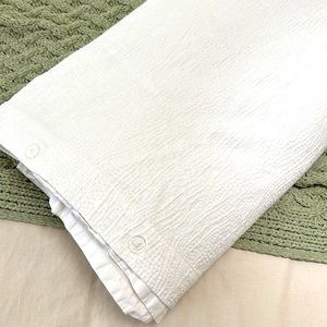 West Elm TENCEL™ & Cotton Matelasse Duvet Cover ONLY, Queen Size